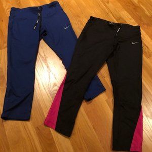 Womens NIKE DRI-FIT Cropped Yoga Pants SMALL